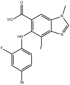 5-((4-溴-2-氟苯基)氨基)-4-氟-1-甲基-1H-苯并[D]咪唑-6-羧酸