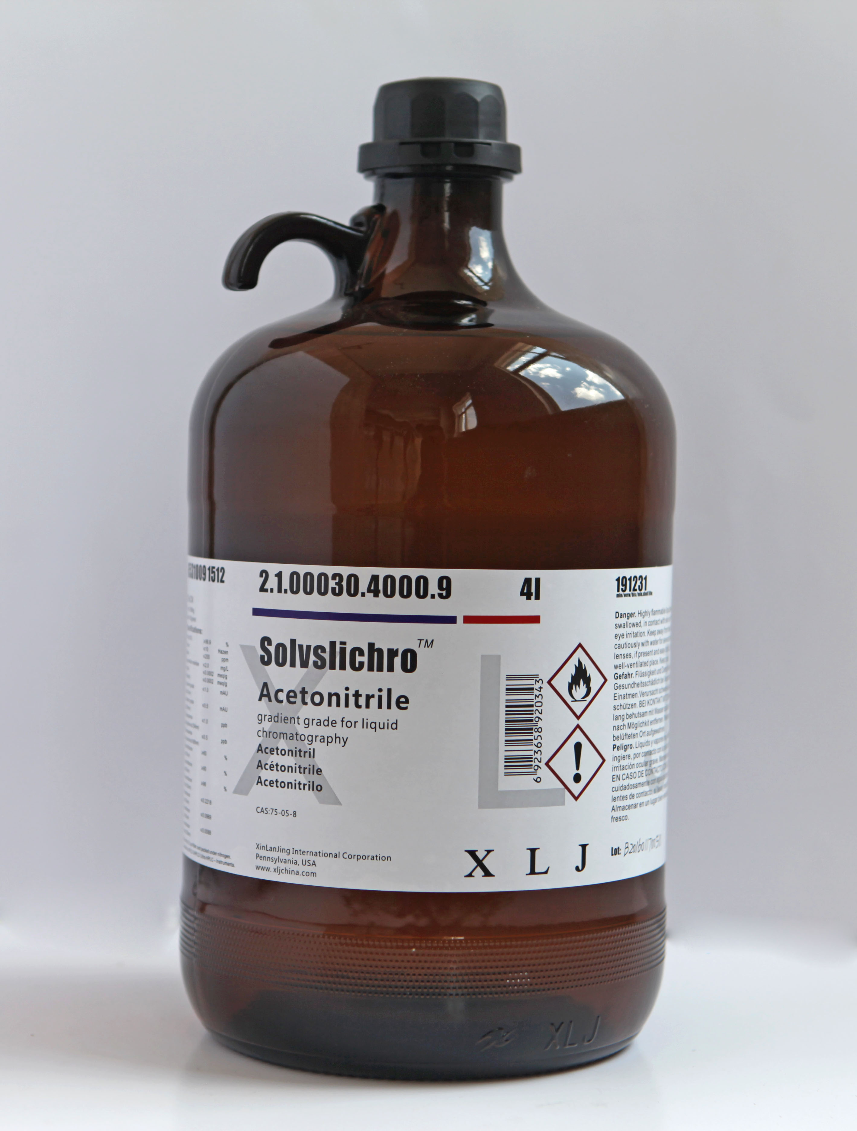 hplc 梯度级乙腈(xlj) cas#:75-05-8_云南新蓝景化学